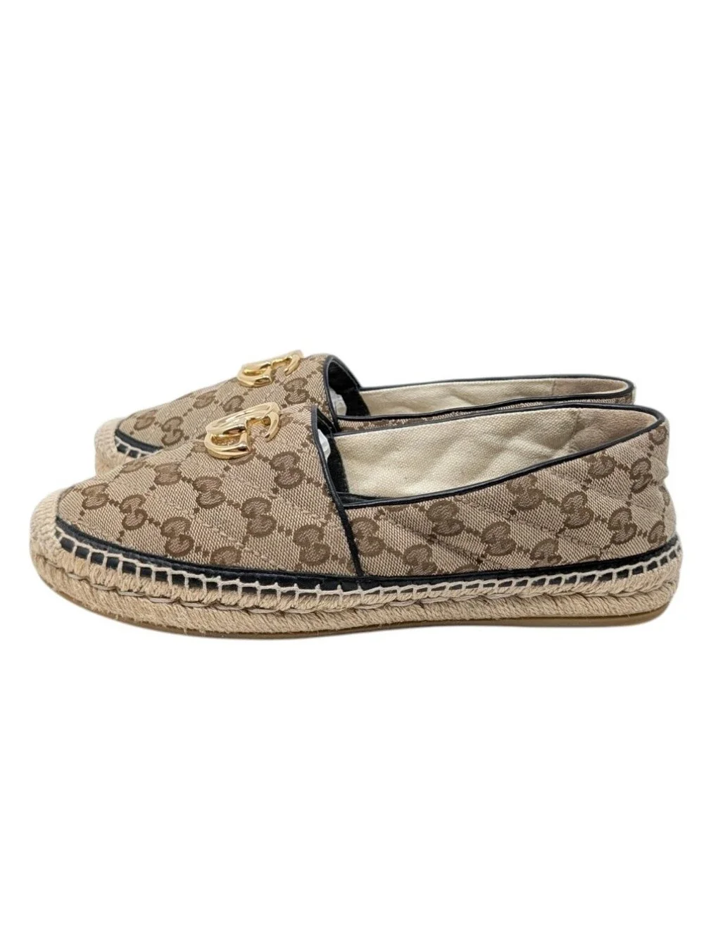 Gucci GG Marmont Monogram Matelasse Canvas Espadrille Size EU 38.5